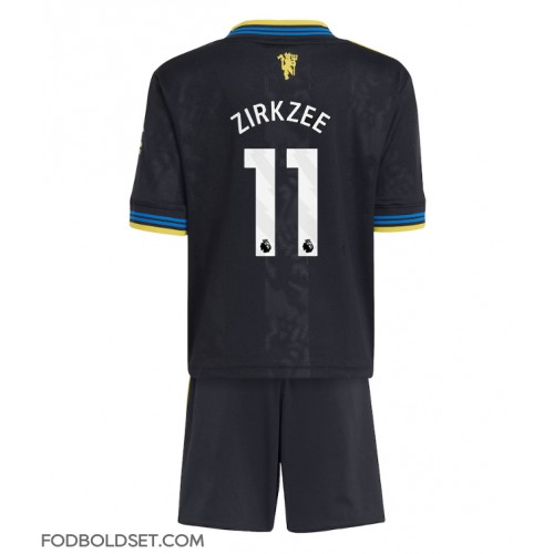 Manchester United Joshua Zirkzee #11 Tredje trøje Børn 2025-26 Kortærmet (+ Korte bukser)